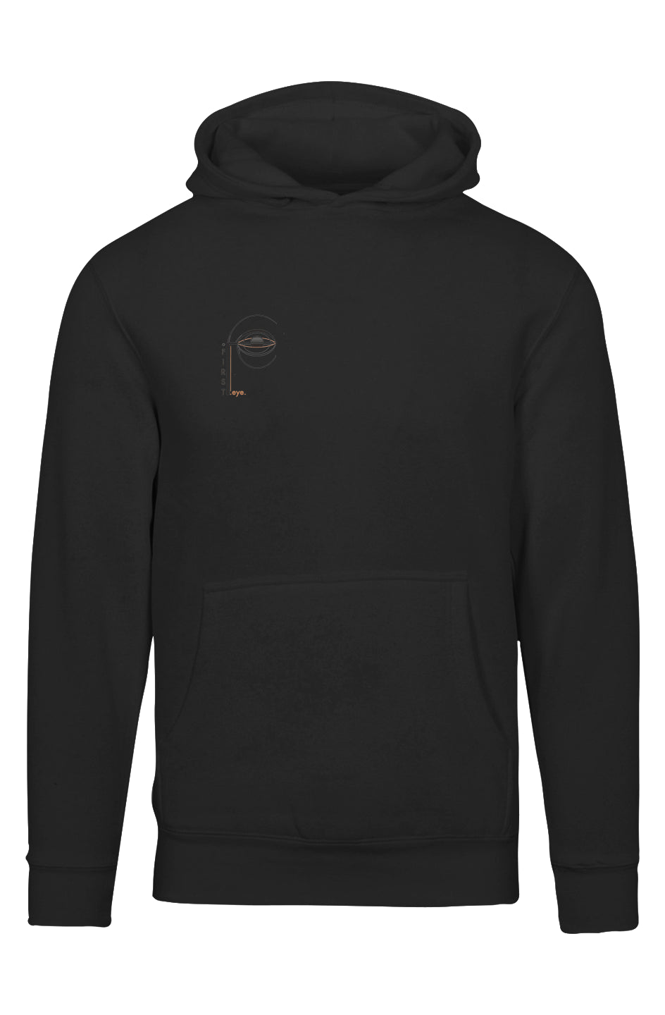 Unisex Premium Pullover Hoodie “Materialeyez” First eye logo front