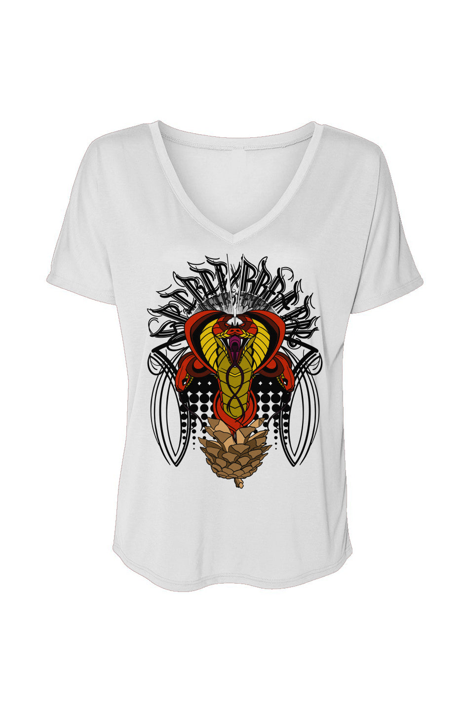 Women’s Slouchy V-Neck Tee “Eyelevate”