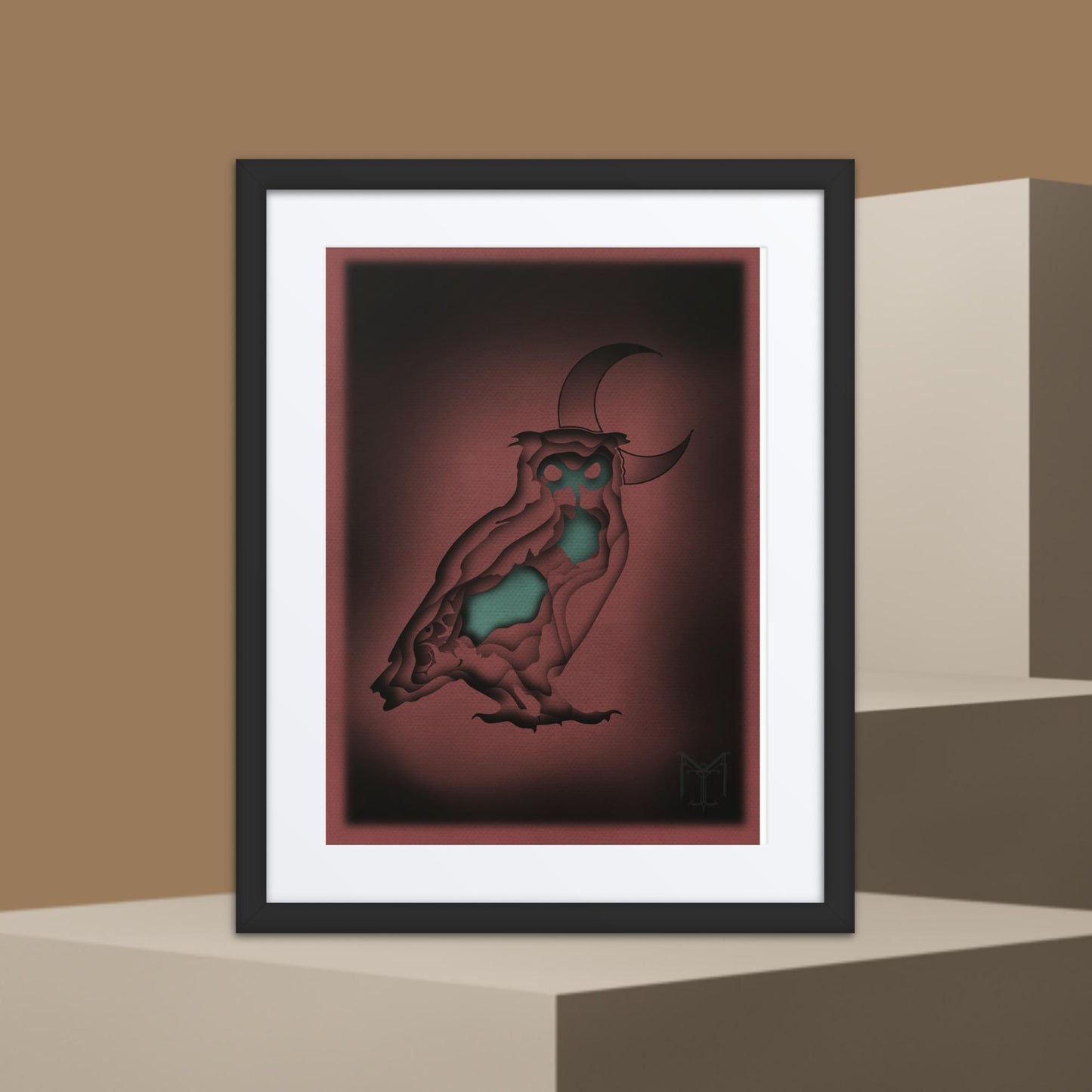 Framed poster “OwlAsis”