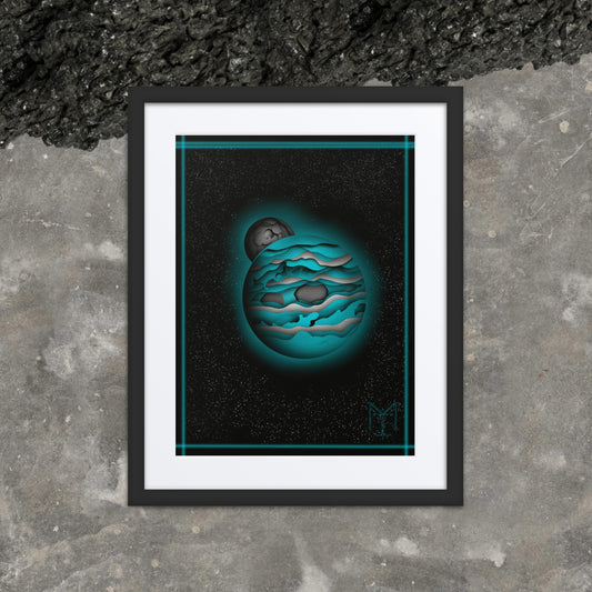 Framed poster “Shadowsphere”