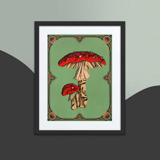 Framed poster “Psillycybin”