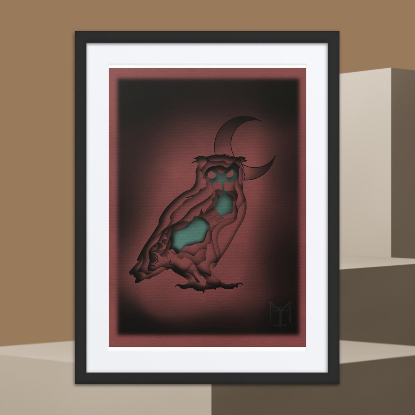 Framed poster “OwlAsis”