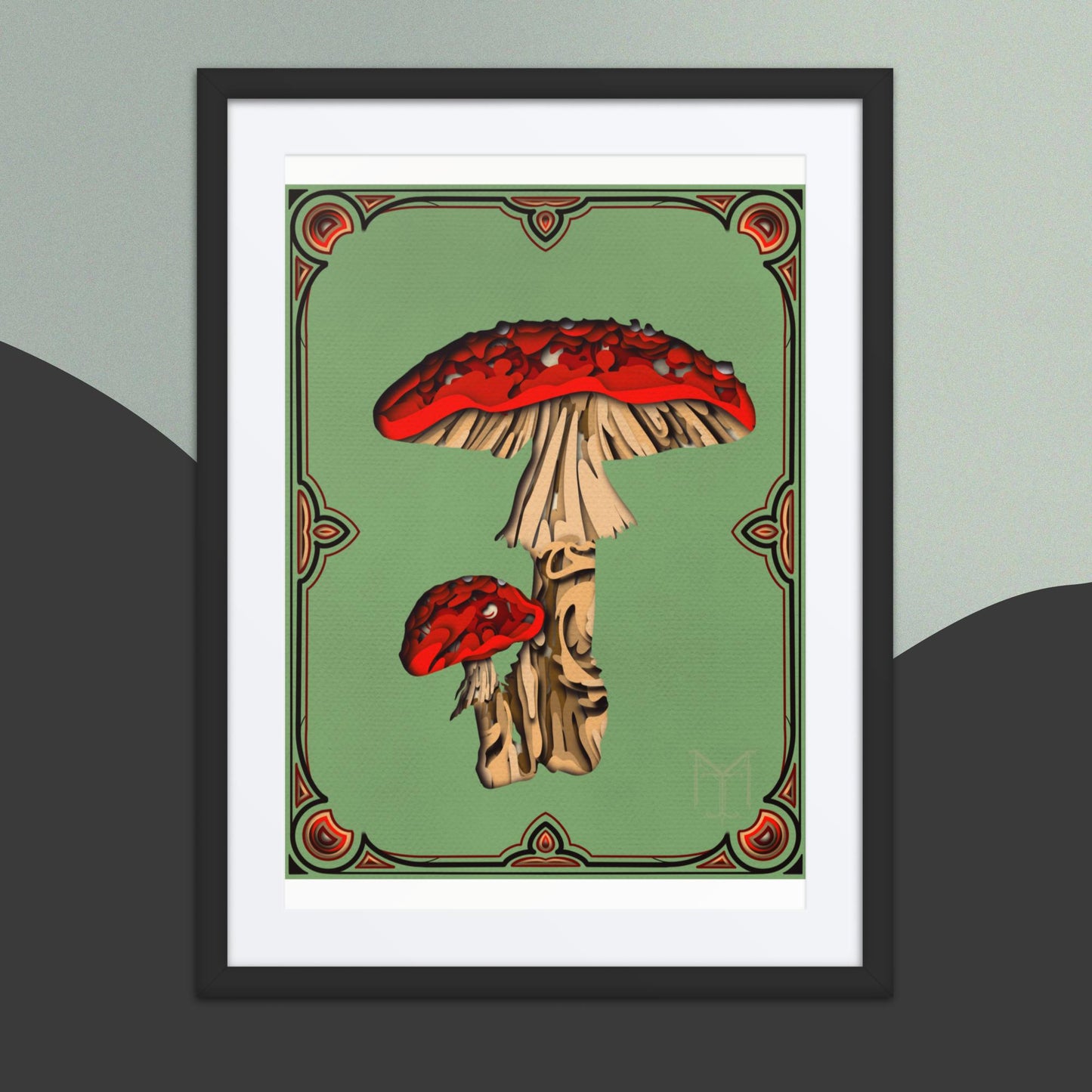 Framed poster “Psillycybin”